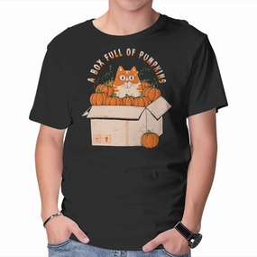 Sleek And Stylish Sporty Top A Box Full Of Pumpkins