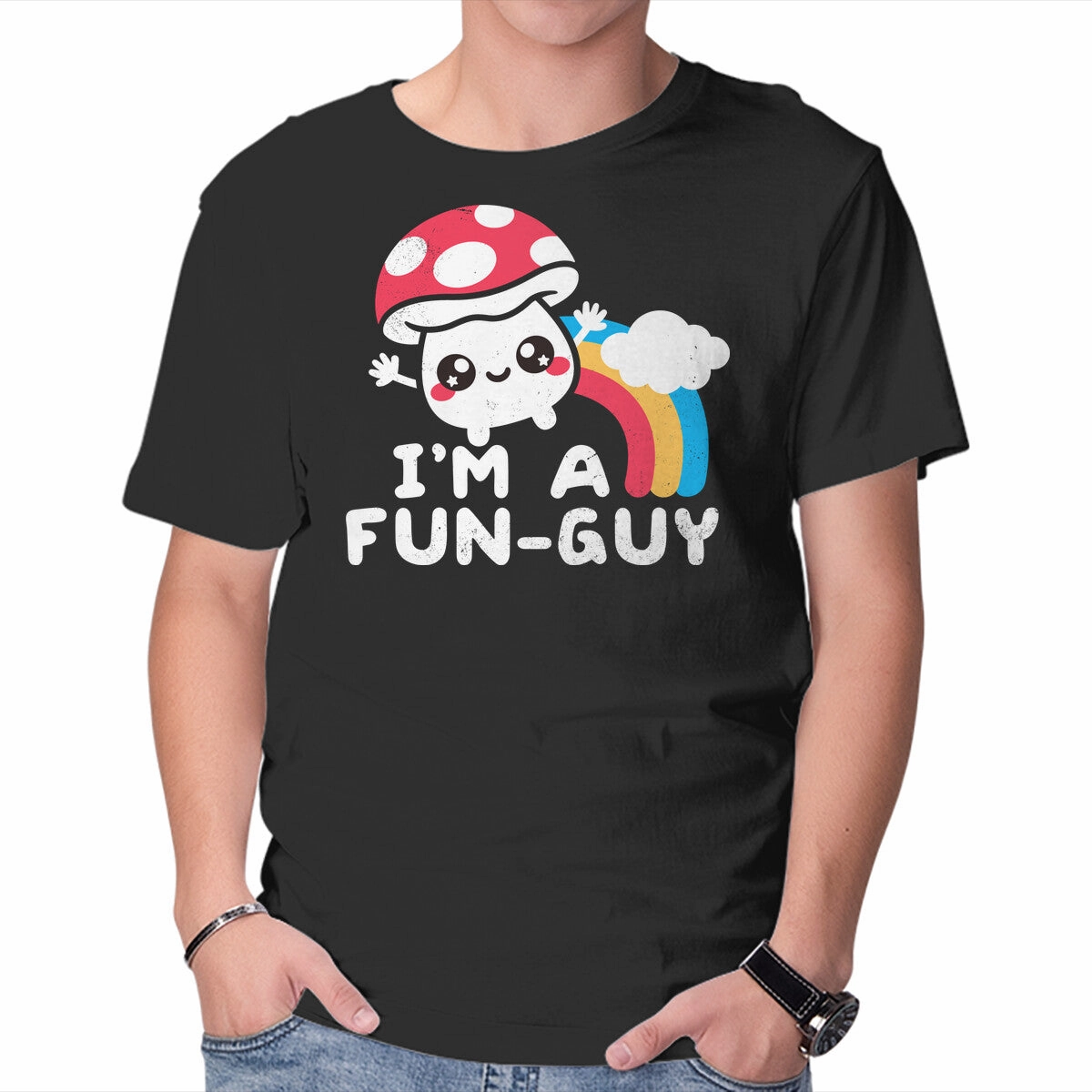 Zip Up Scoop neck I'm A Fun Guy