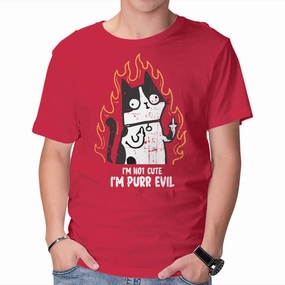 Casual Choice Wear Fit For Comfort I'm Purr Evil