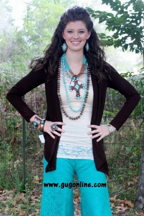 Star Soul Comfort Fit Last Chance Size Small | Don't Sweat the Small Stuff Sweater in Chocolate Brown