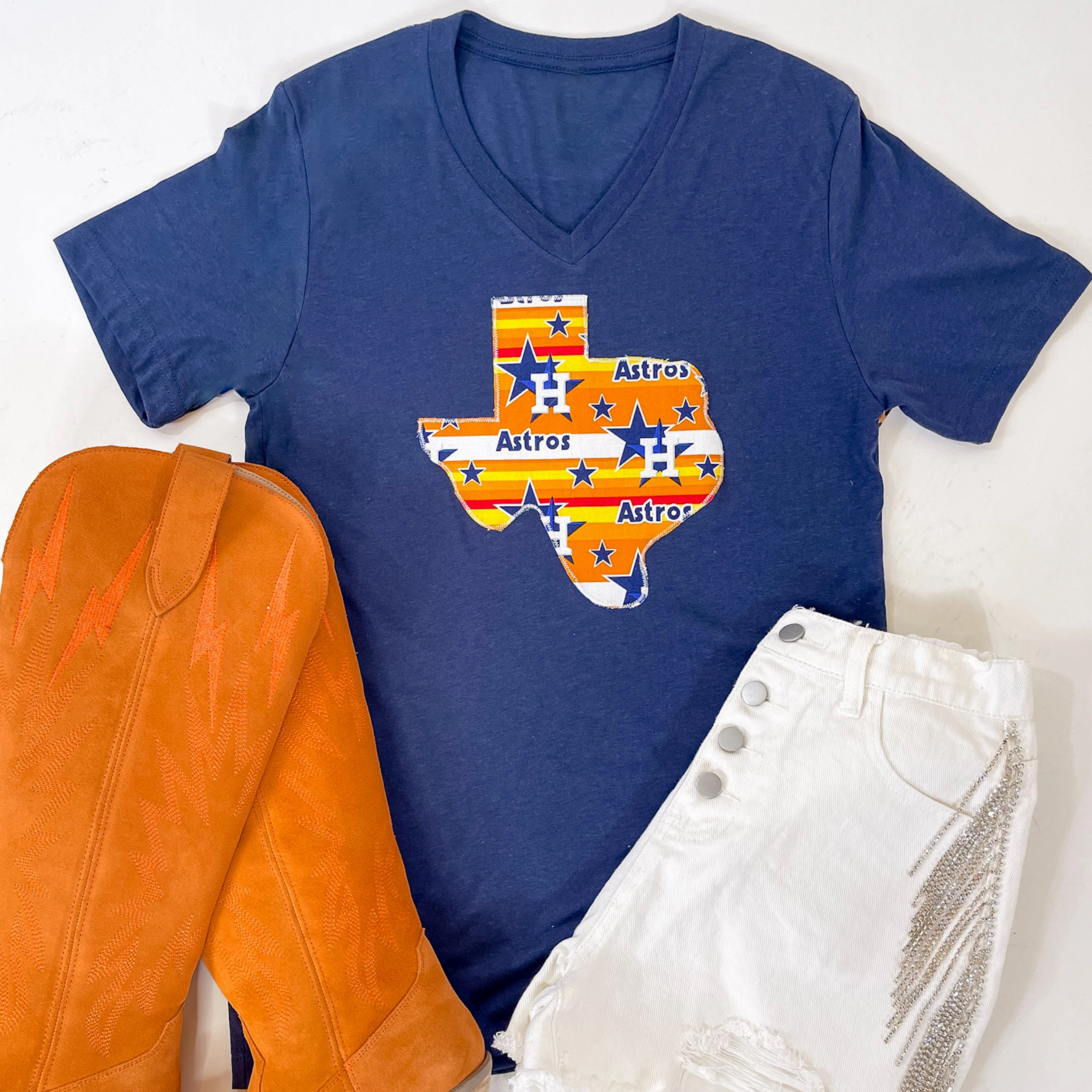Motion Core Rain Proof Astros Game Day | Throwback Texas Short Sleeve Tee in Blue