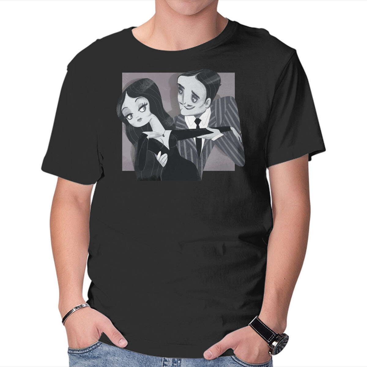 Black And White Love Heather Texture Finish