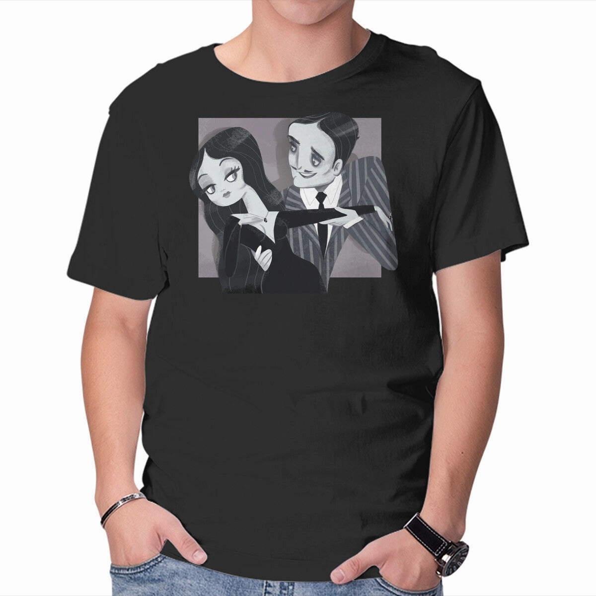 Heat Transfer Printing Spring Wear Black And White Love