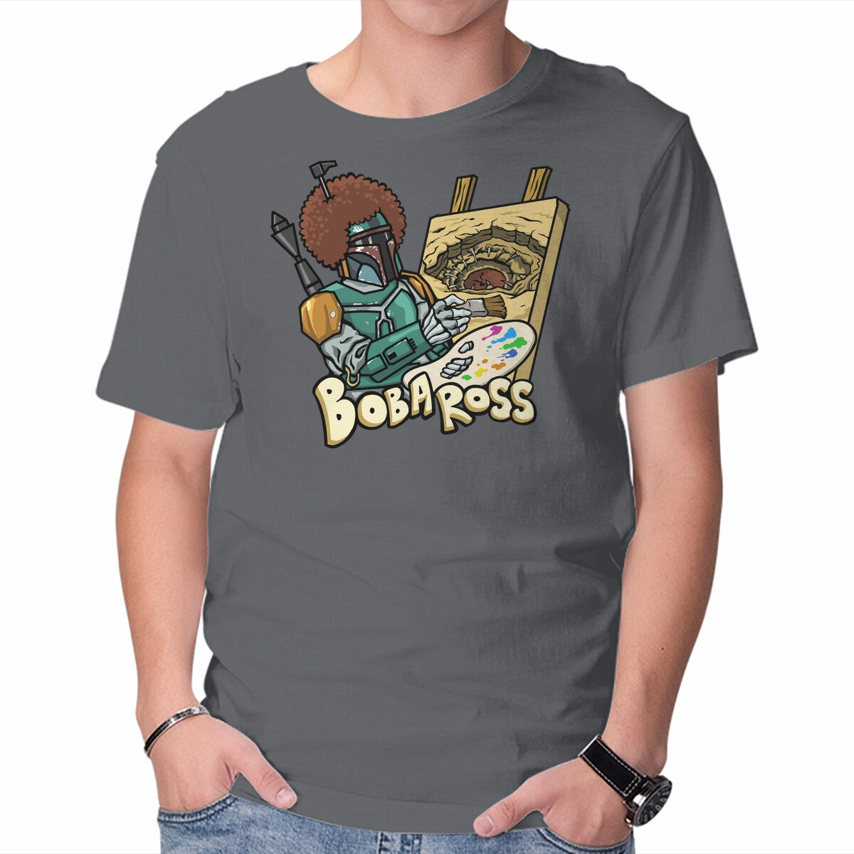 slim fit Bob-A-Ross