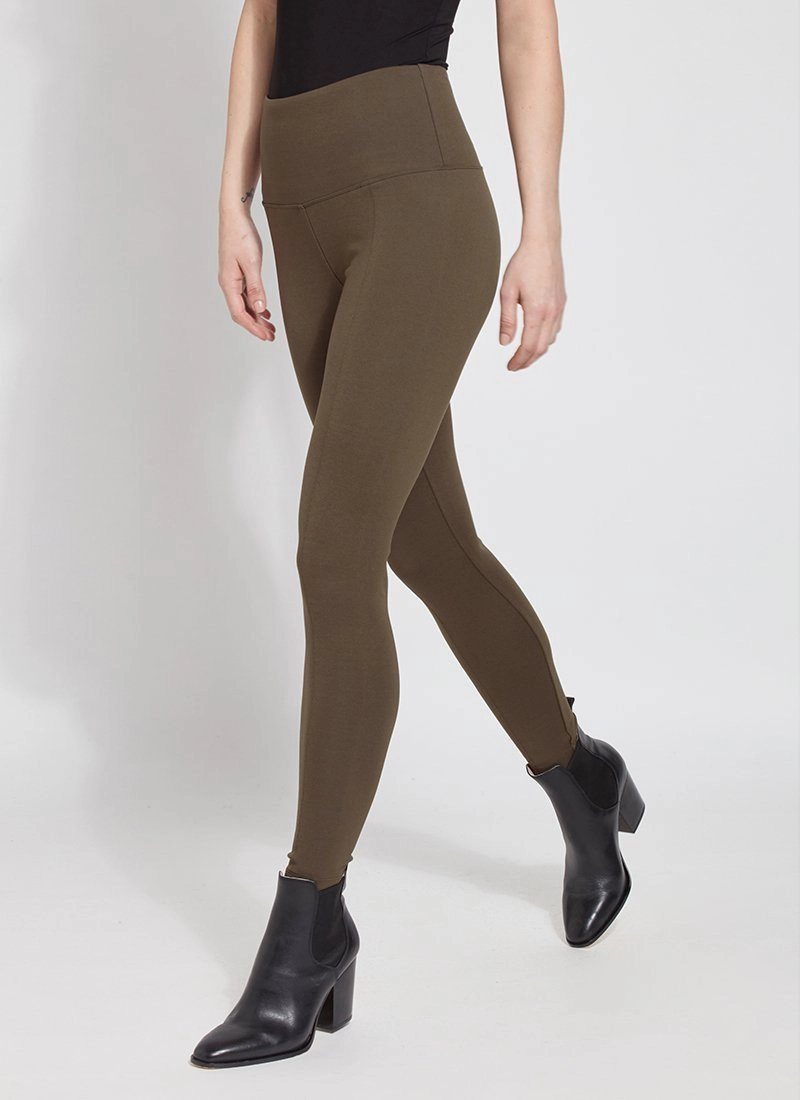 Opaque Core Gentle Breeze Online Exclusive | Lysse Signature Center Seam Ankle Length Leggings in Olive Green