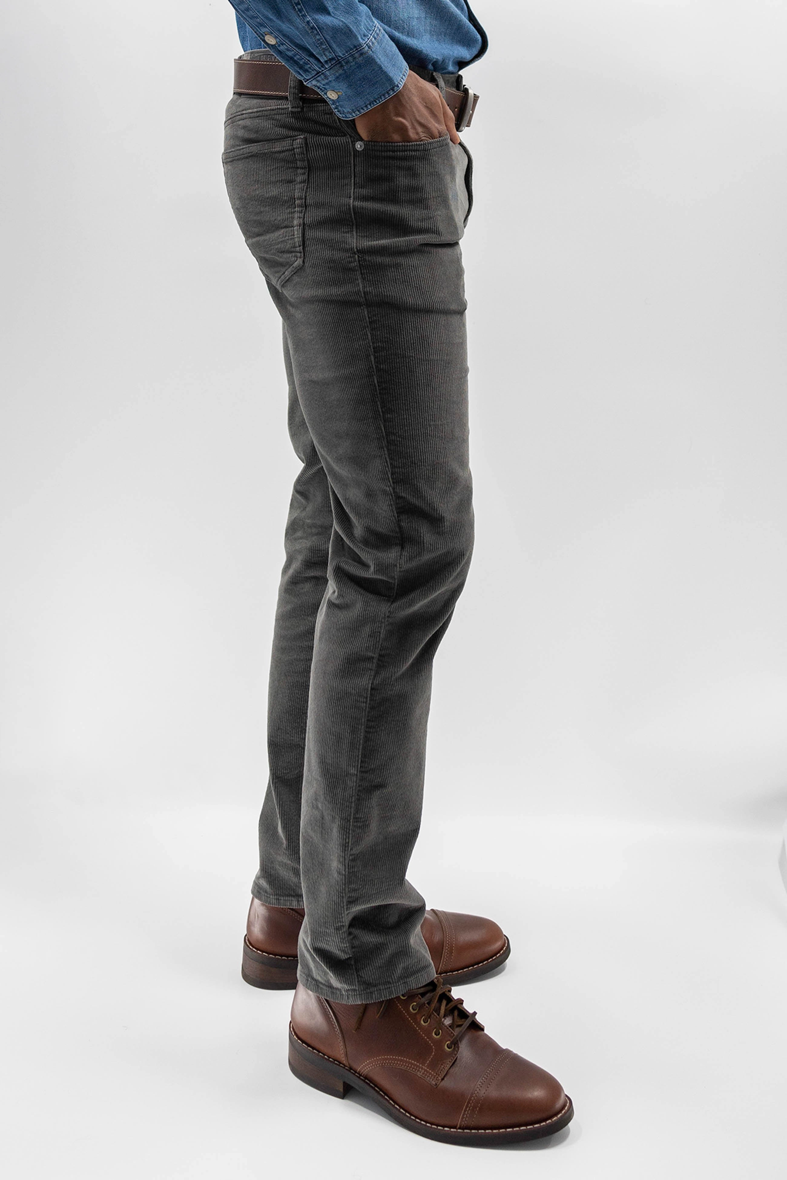 Stretch Corduroy Pant - Carbon Easy Movement