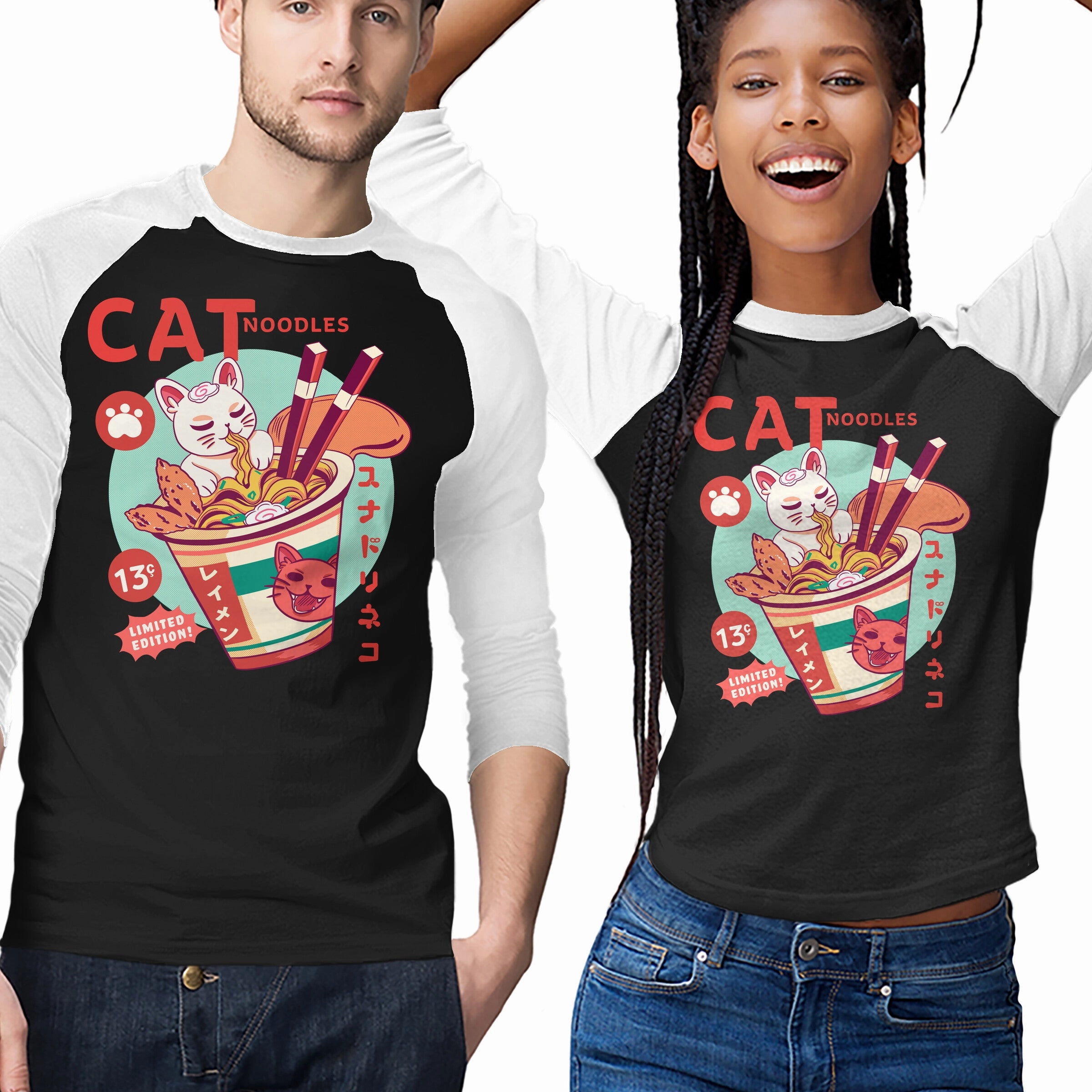 Crew neck classic Quick-Drying Shirt CatNoodles