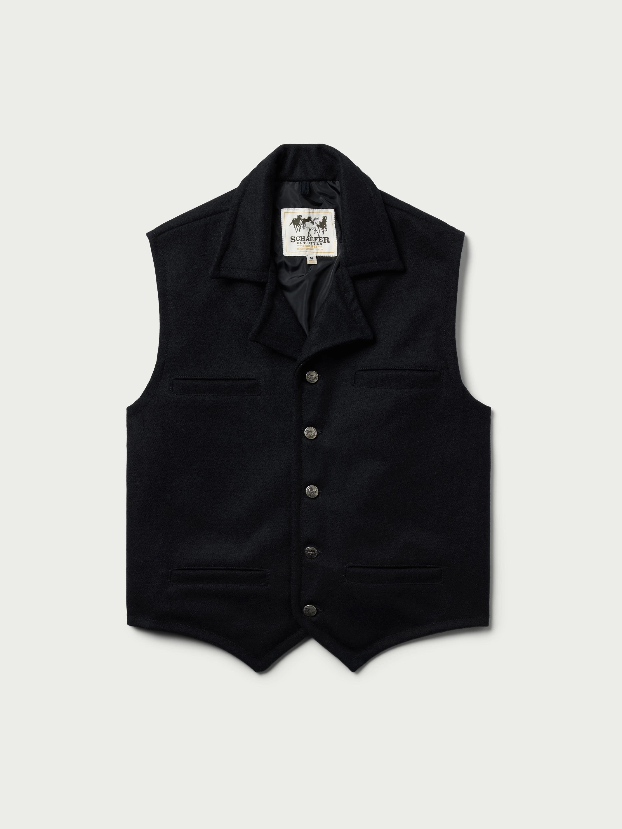 AntiStaticFinish Cattle Baron Wool Vest
