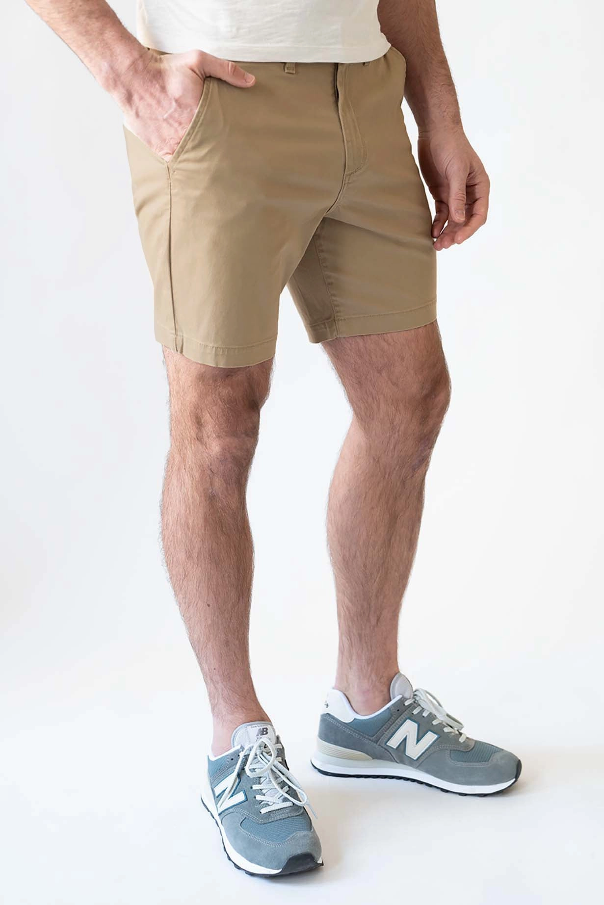 Anti Pilling Finish Chino Short 7" - Rugged Tan