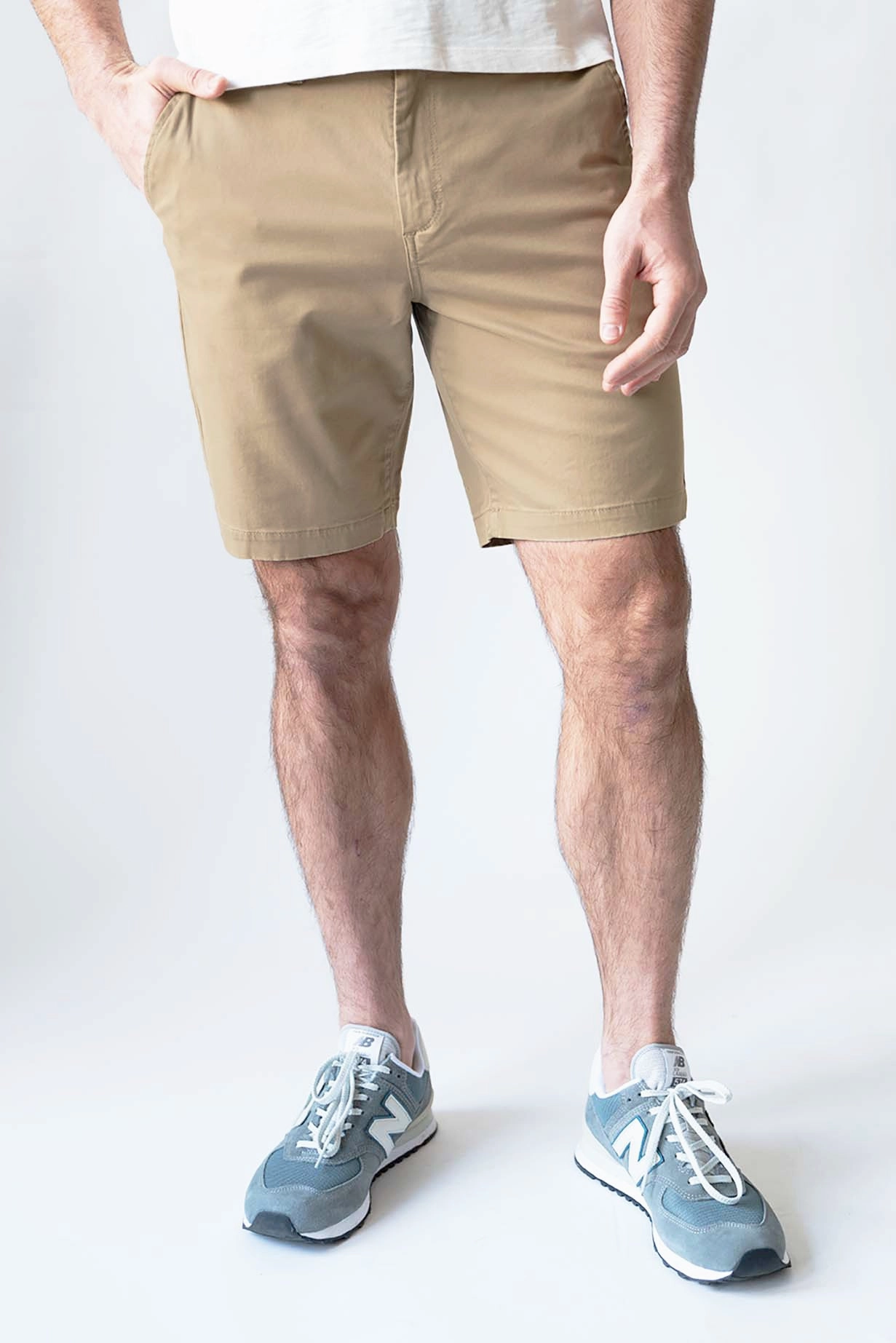 Chino Short 9" - Rugged Tan MoistureWickingFabric