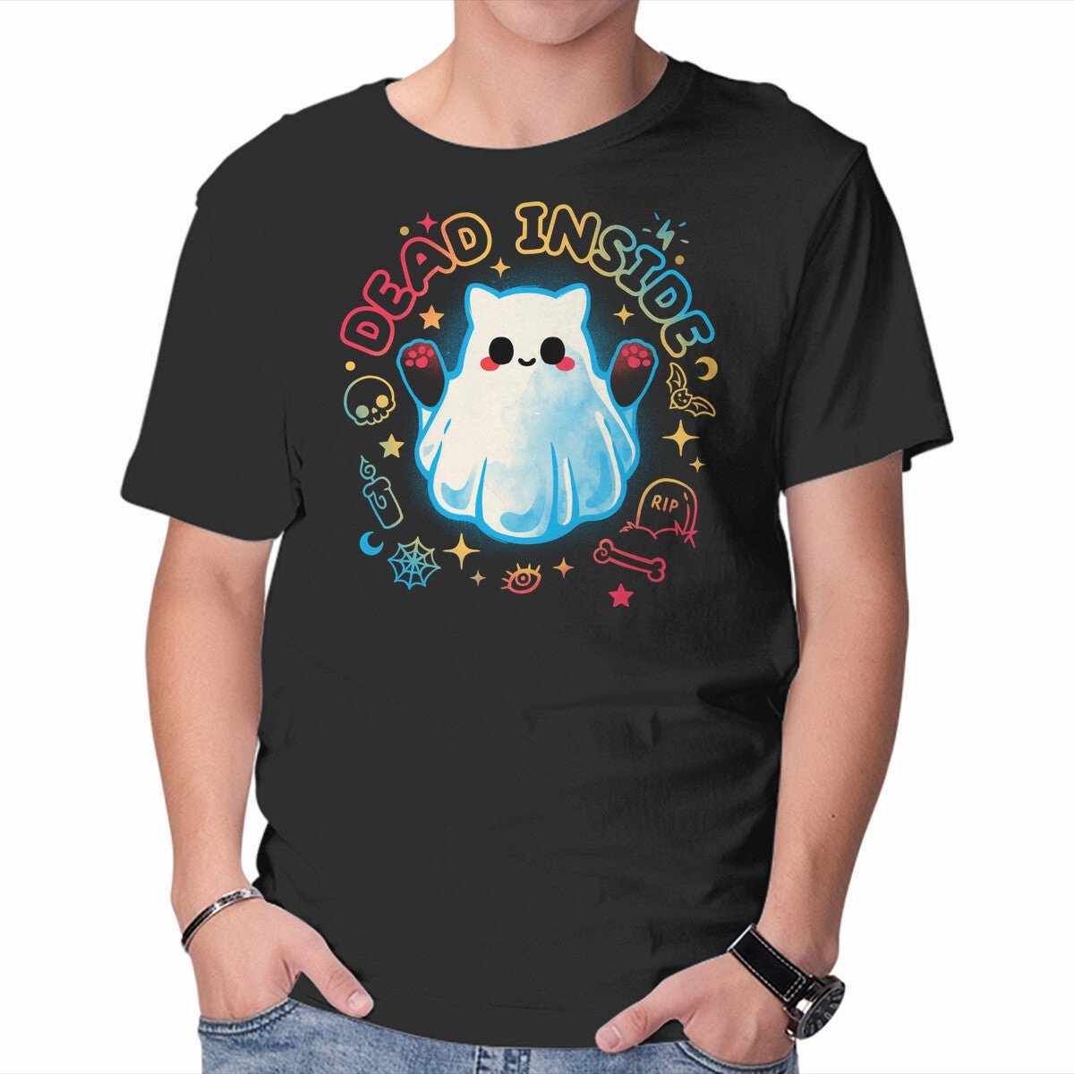 Customizable Cat Ghost Dead Inside