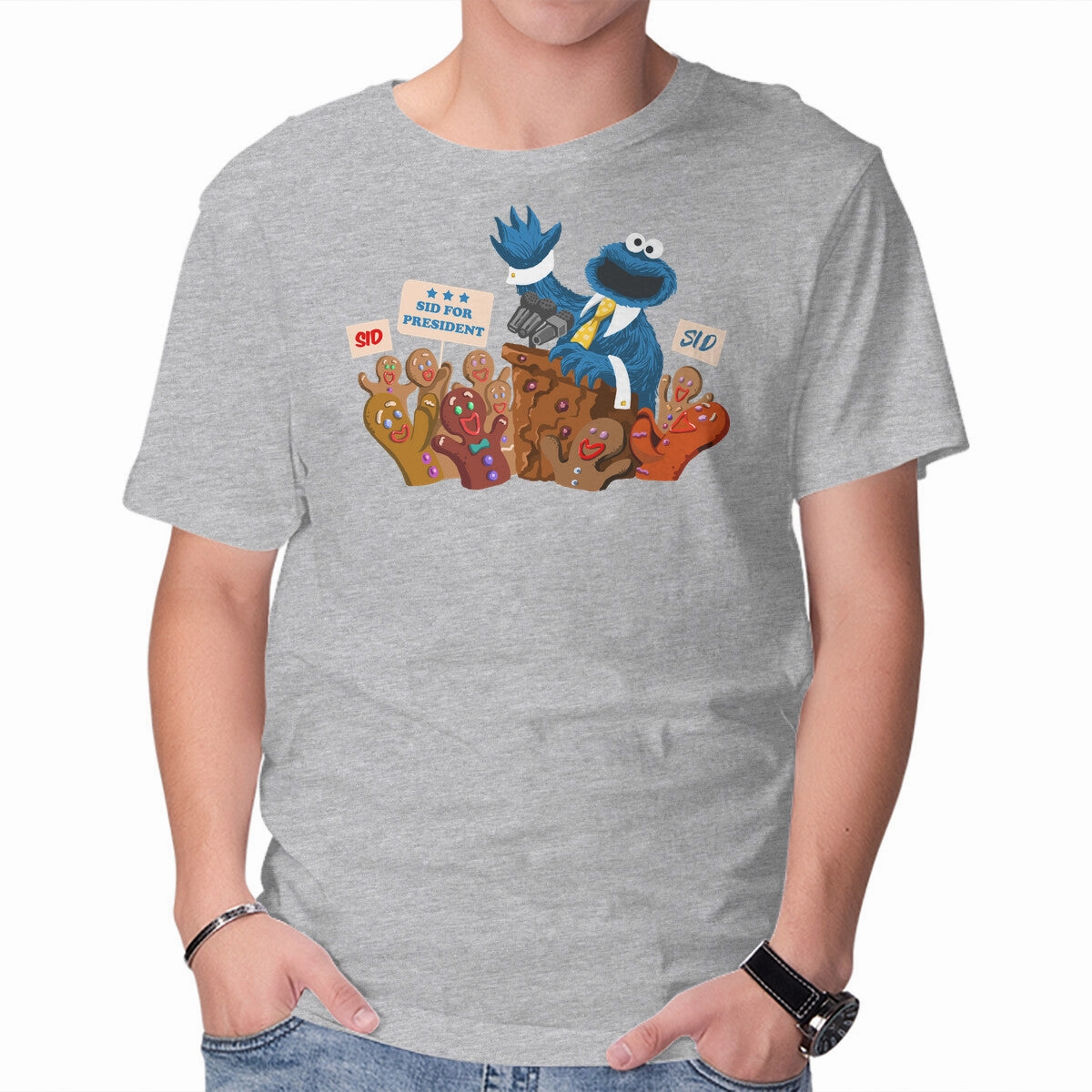 Cookie Monster For President Colorfast Material