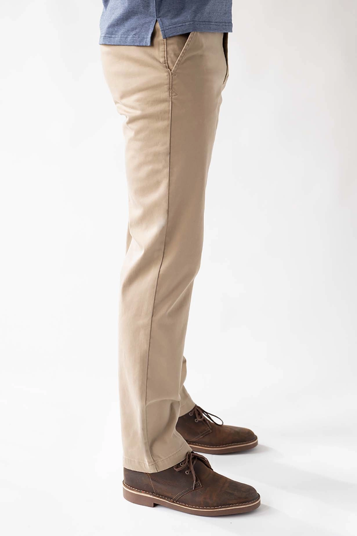 Effortless Look OrganicCottonBlend Chino Pant - Rugged Tan