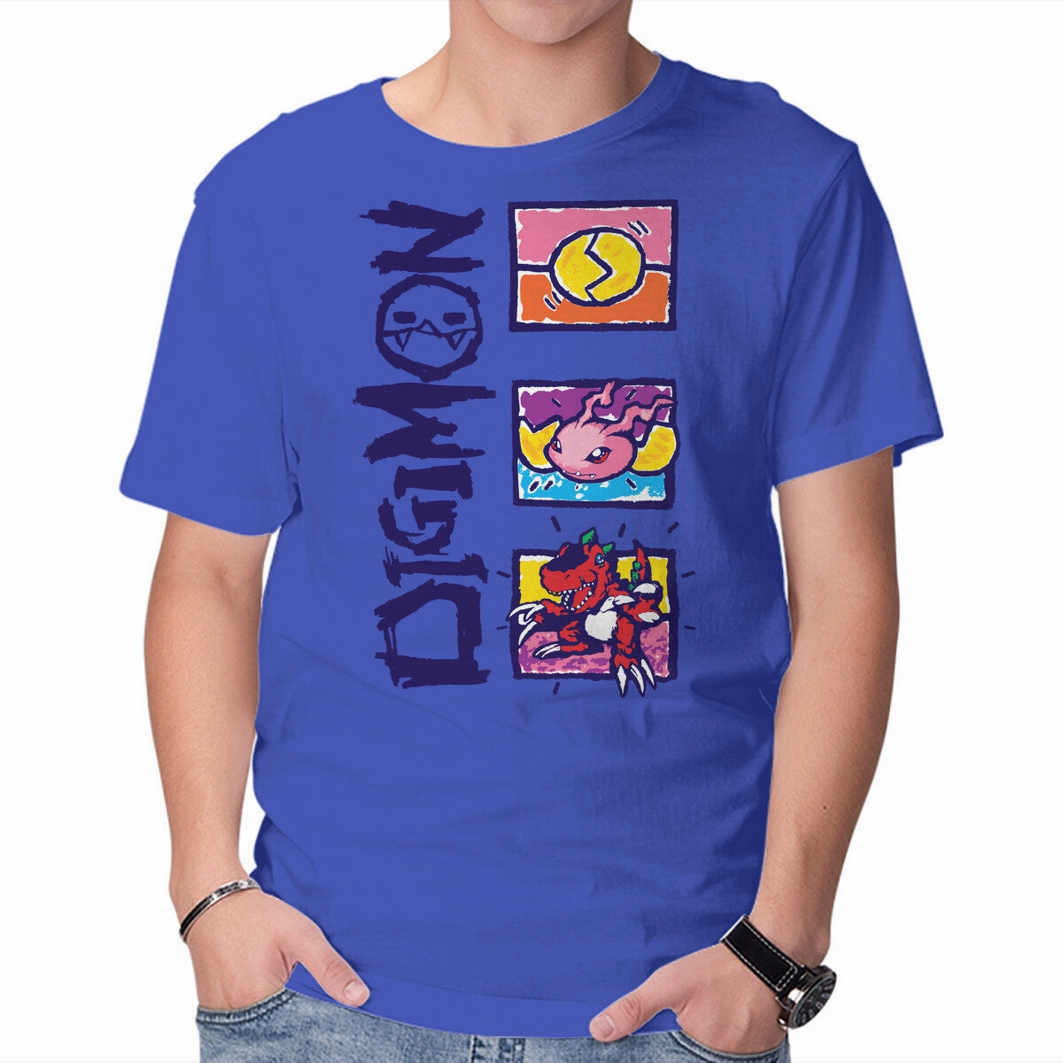 Digital Monsters Outdoor Fashion short sleeved