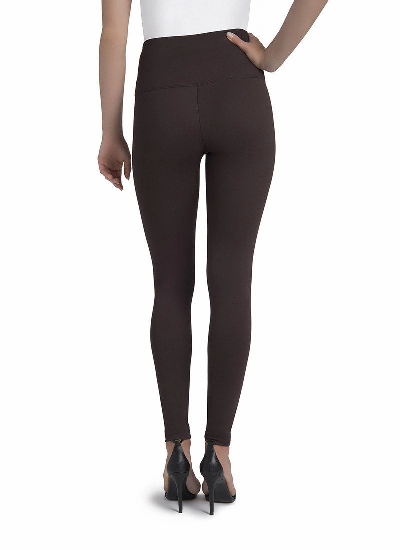 Lysse | Premium Center Seam Ponte Ankle Length Leggings ESPRESSO Layering Piece Recycled Polyester