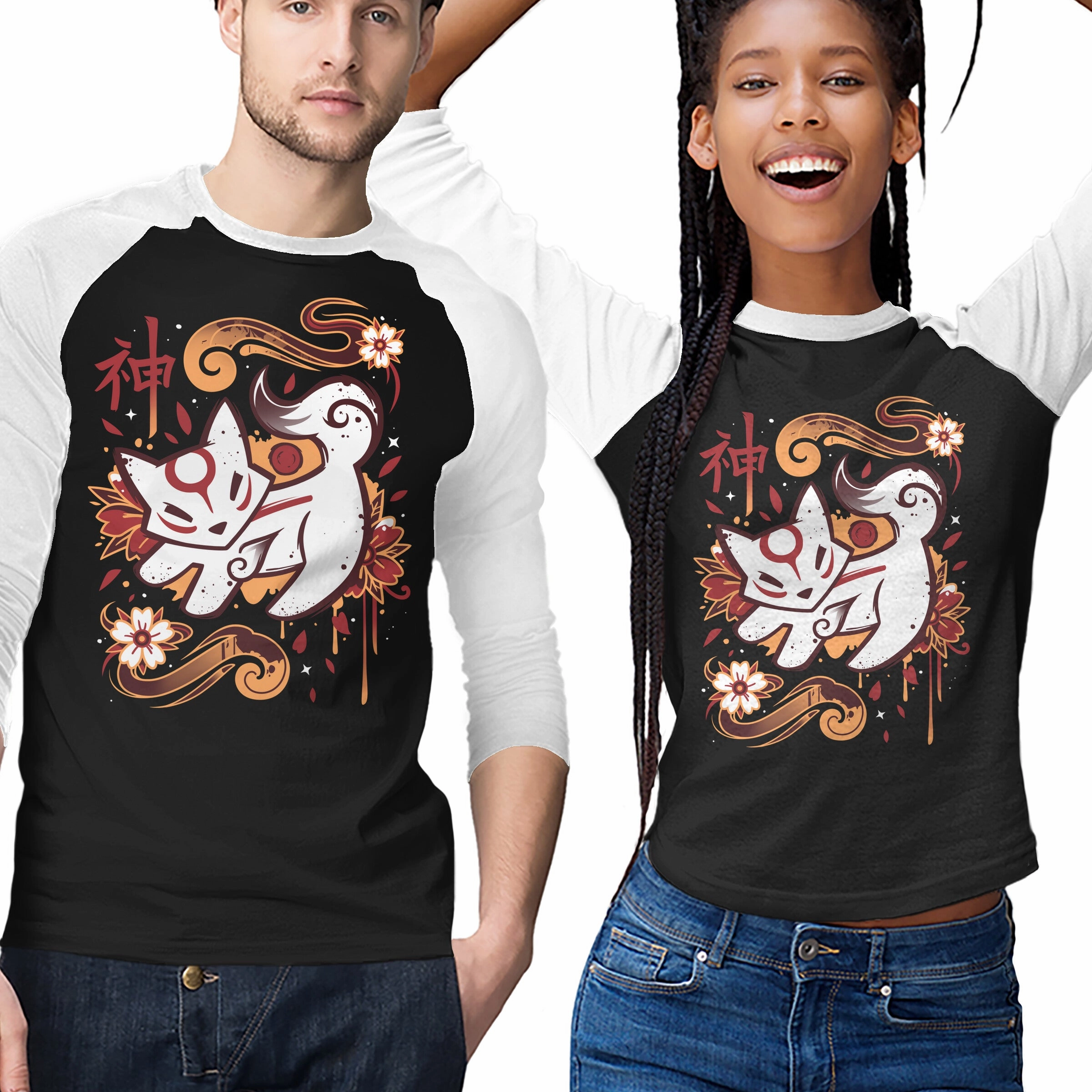 Street Comfort Style Relaxed and Comfy Floral Wolf Spirit