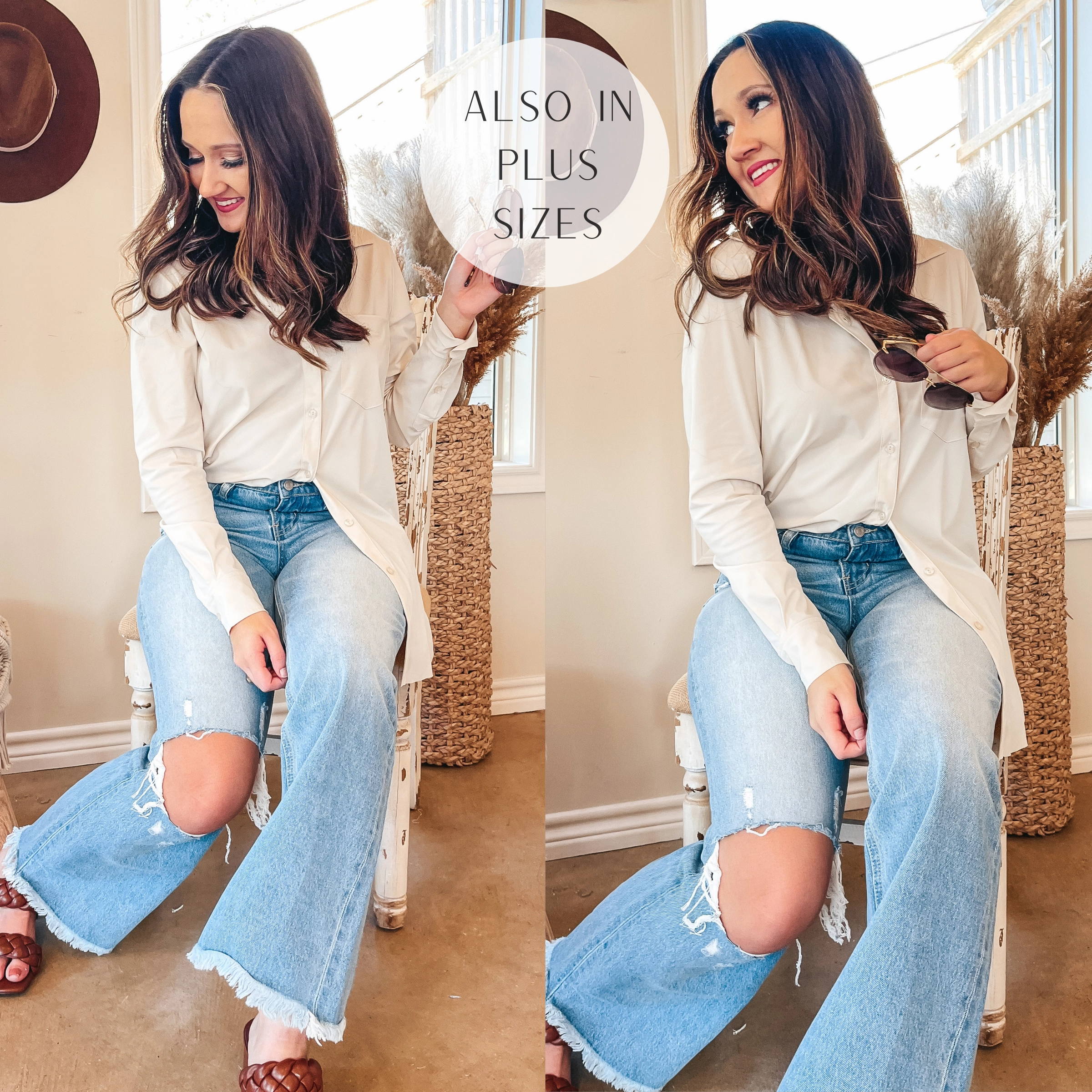 Ventilated Mesh Panels Flex Fit Shoulder Construction Online Exclusive | Lysse Schiffer Button Down Dress Shirt in Oyster (Ivory)