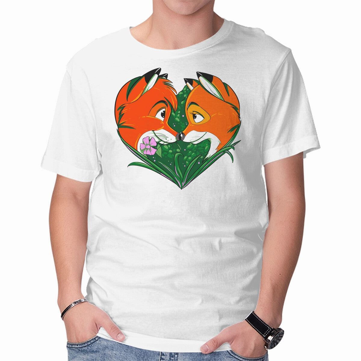 Versatile Comfort Style No Slip Shoulder Design Foxes Love