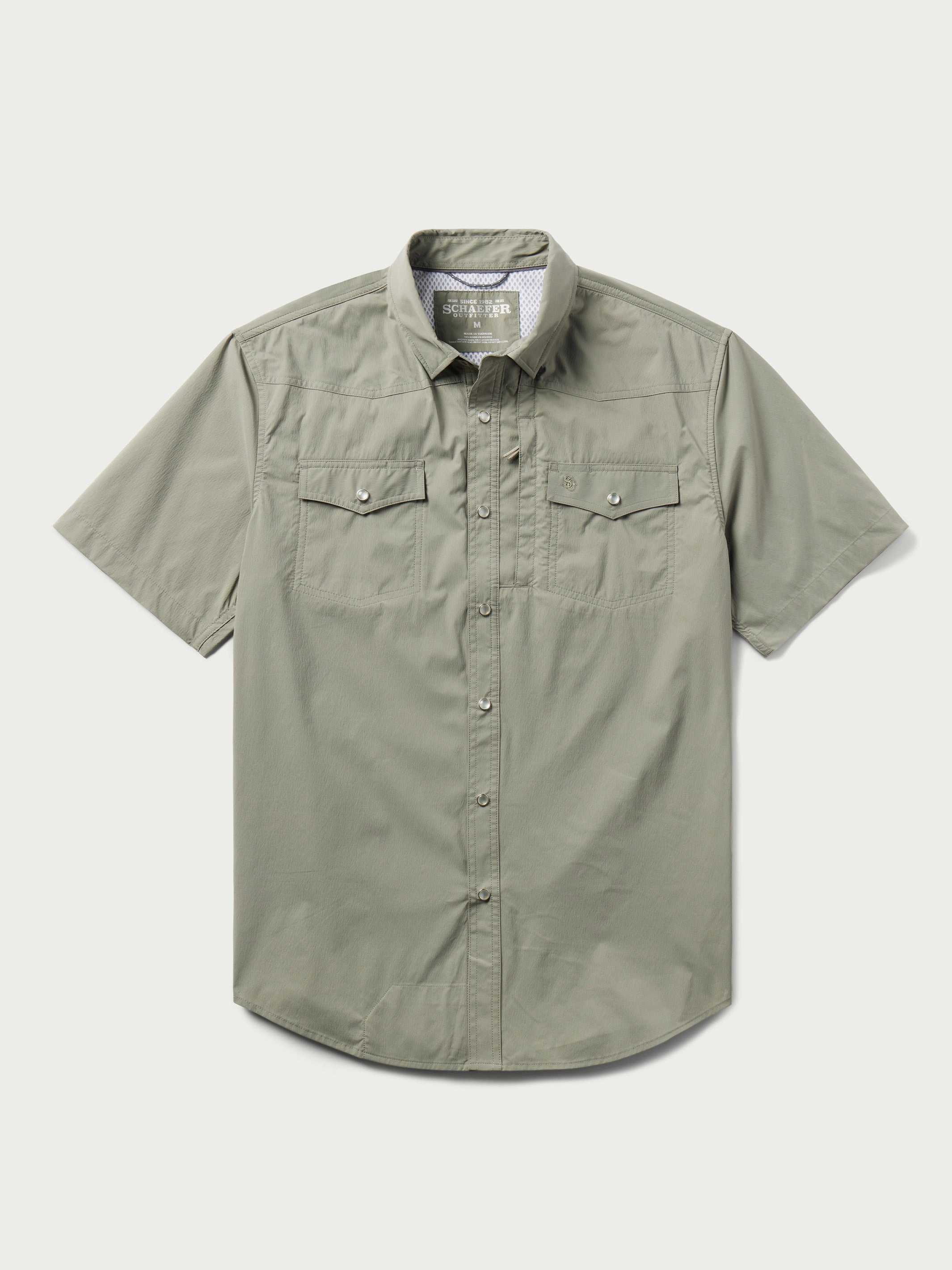 Short Sleeve RangeTek Western Guide Snap Shirt Rain Proof
