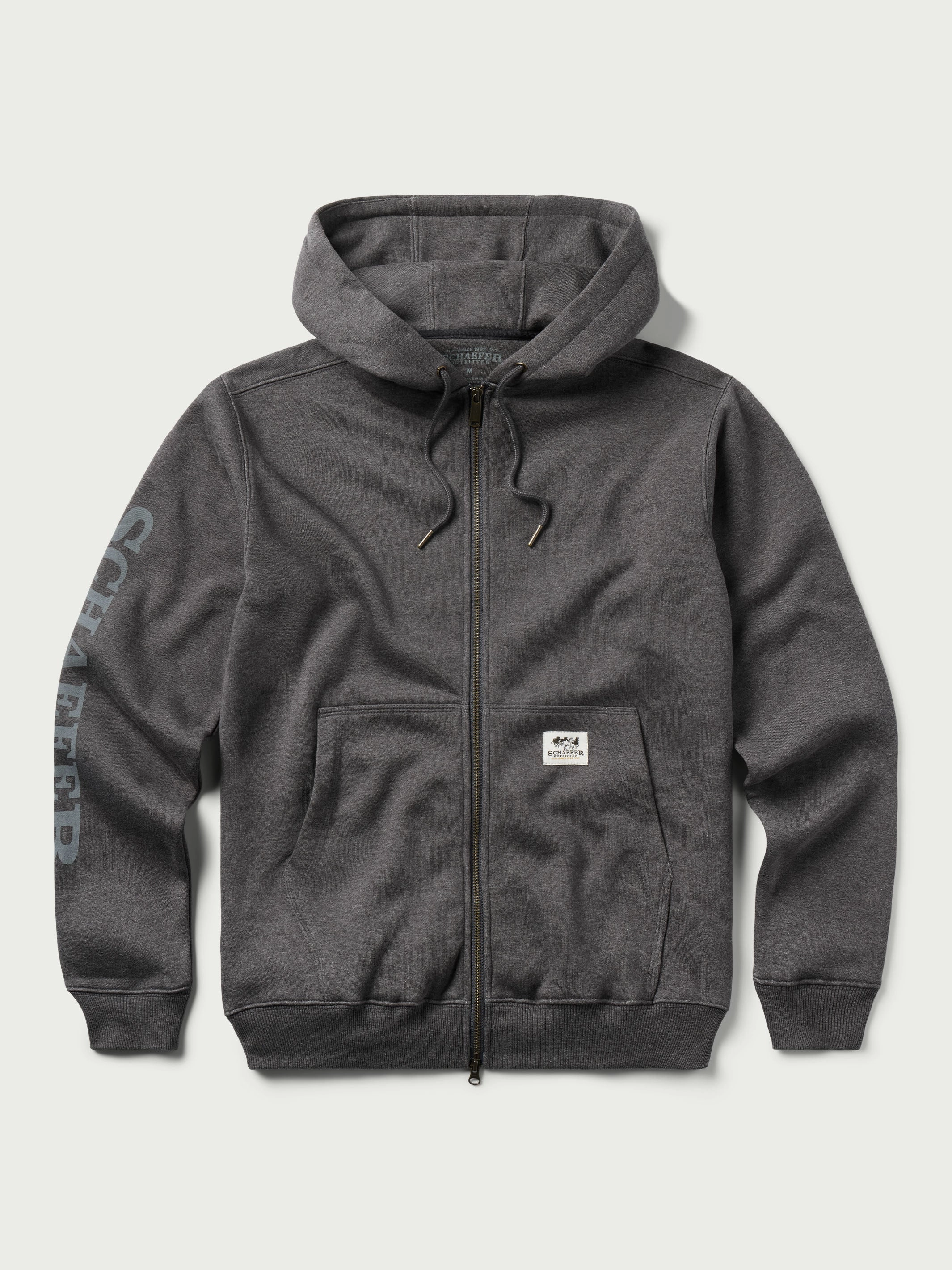 Flex Fit Design Full Zip Logo Hoodie