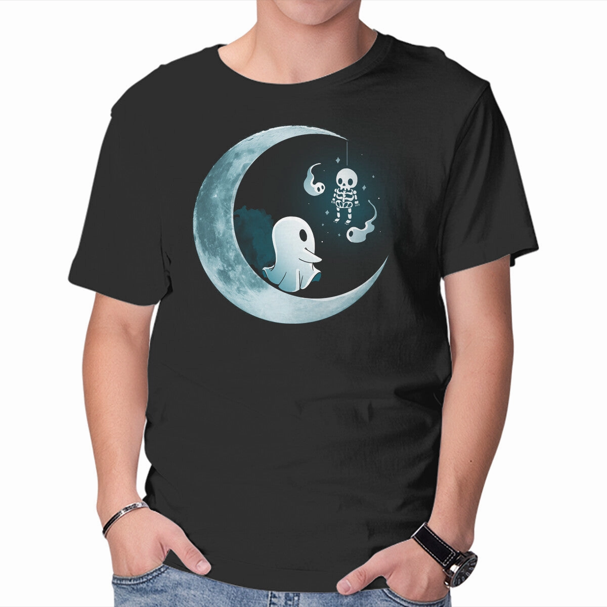 Fun and Playful Seasonal Casual Ghostly Moon