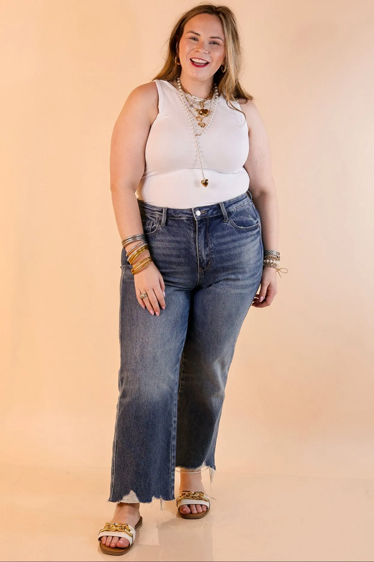 Soft Hoodie Sunshine State of Mind Tank Top Bodysuit in White