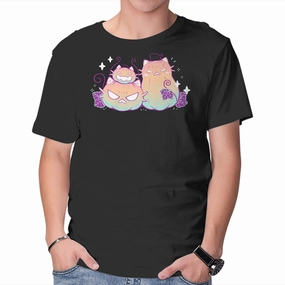 polo neck Casual Comfort Top Halloween Pumpkin Cats