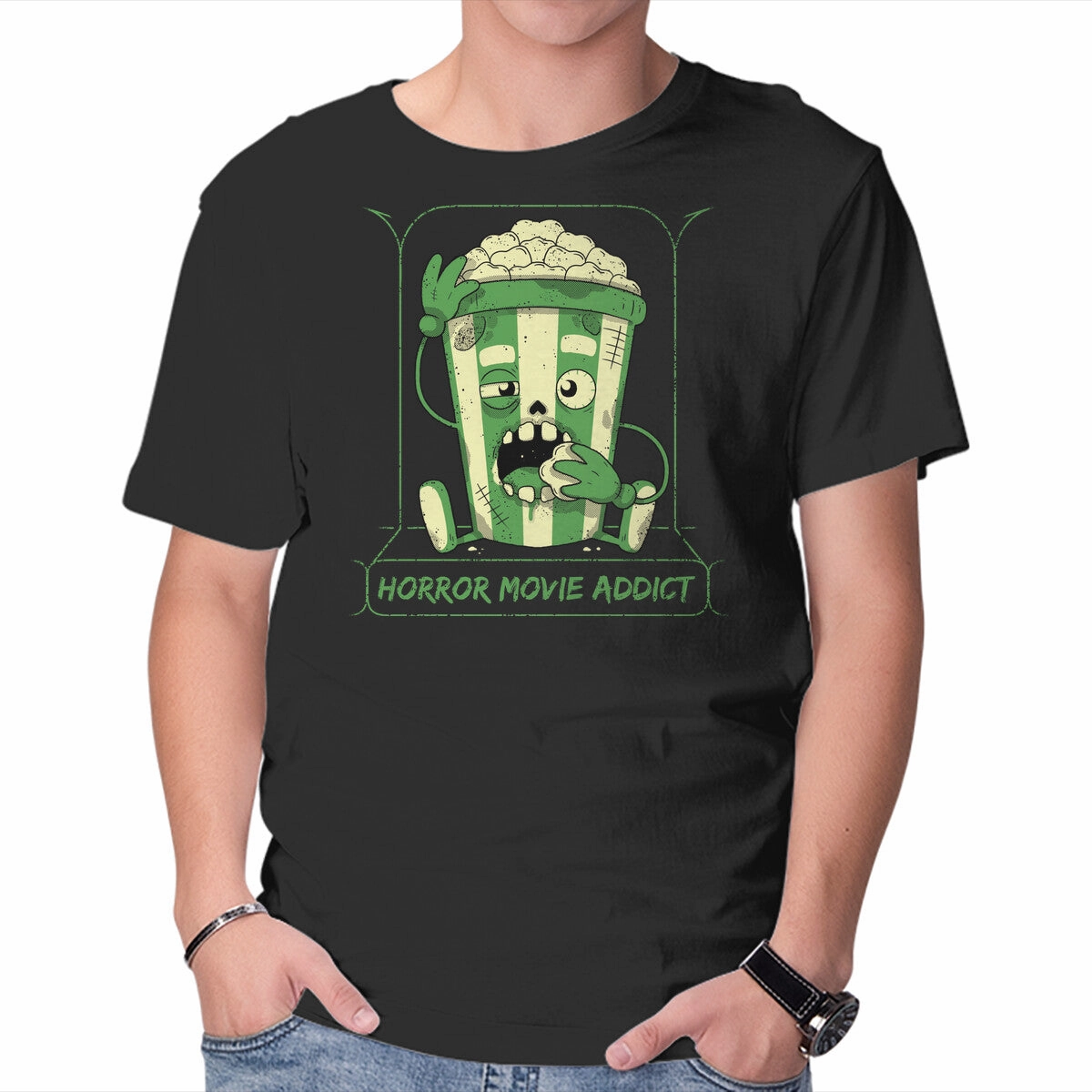 Fresh Style Stretch Design Horror Movie Addict