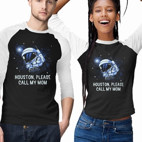 Houston Please Call My Mom Stretch Material Universal Silhouette
