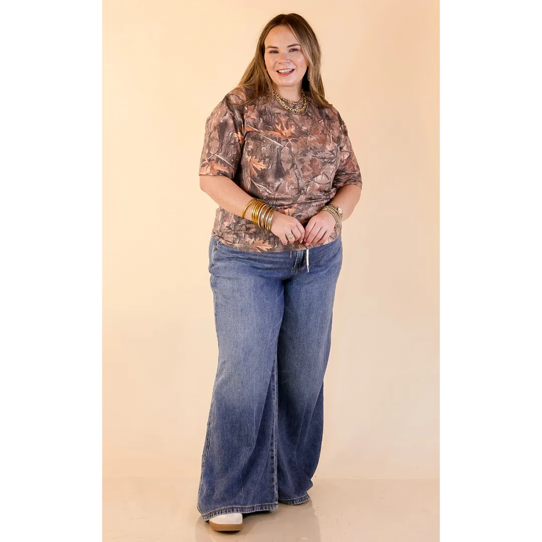 Simply Southern | Made for Today Short Sleeve T-Shirt in Camouflage FrenchTerryTexture