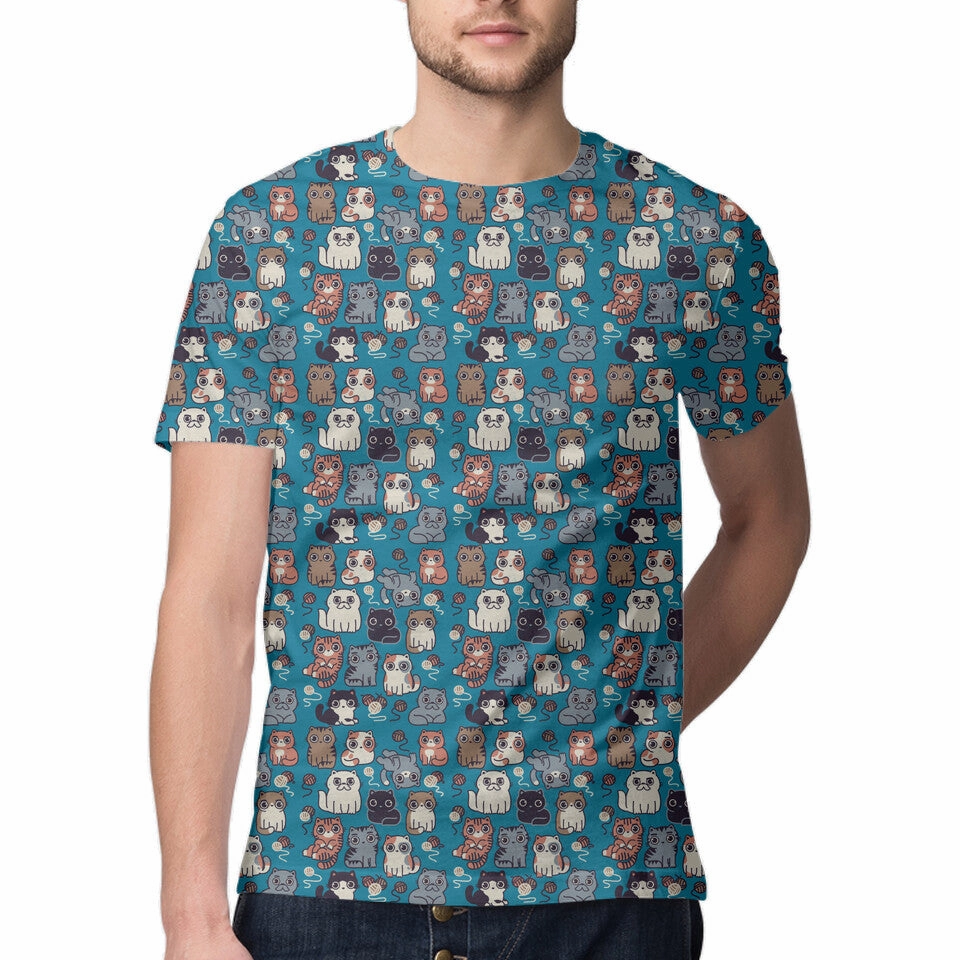 Kawaii Cat Family HighThreadCount