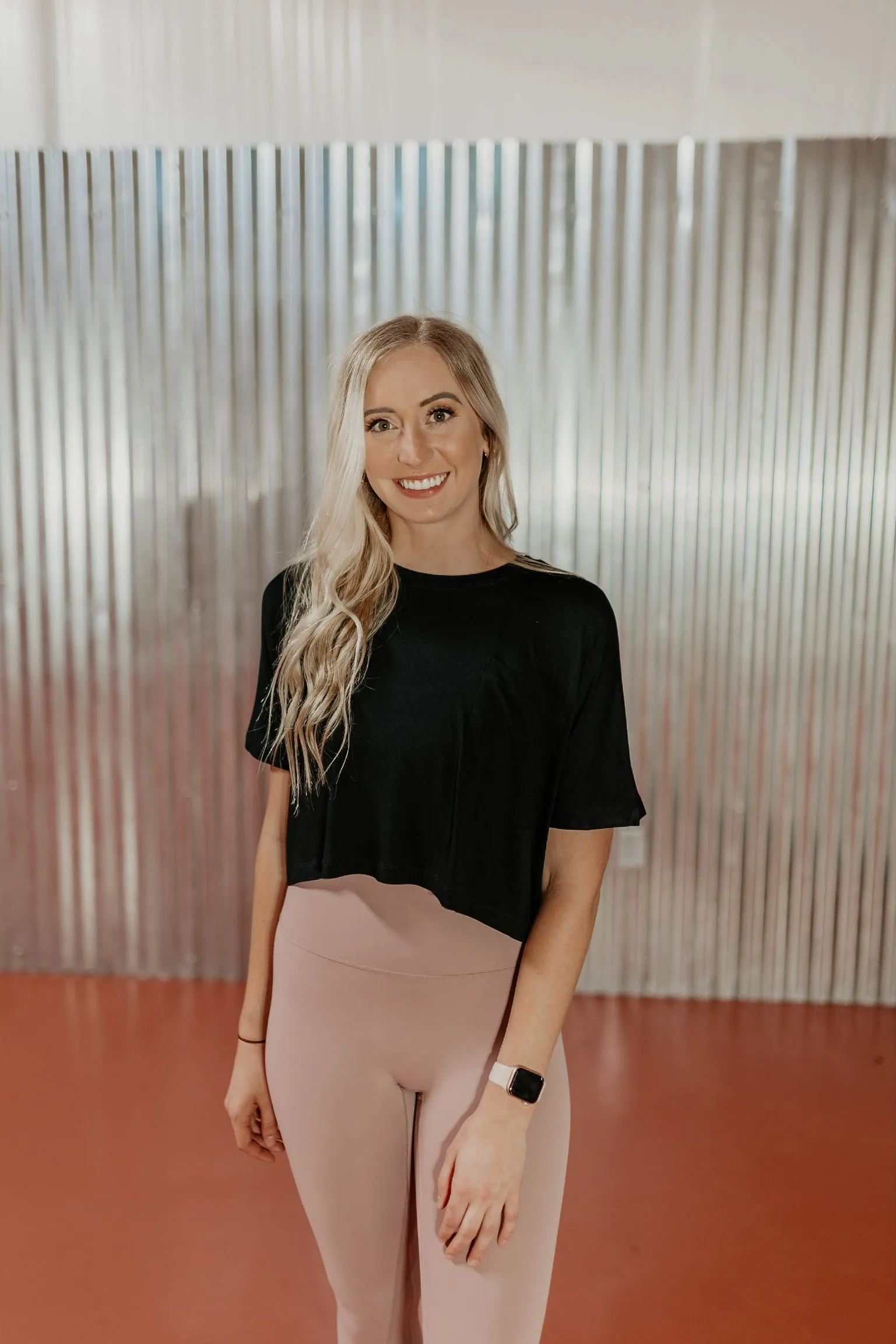 EcoDyeProcess All-Purpose Last Chance Size 2XL & 3XL | Work Hard Play Hard Short Sleeve Crop Pocket Tee in Black