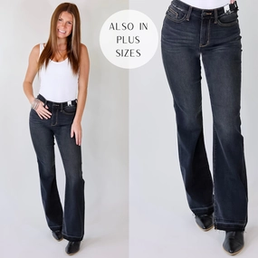 Winter Wear Last Chance Size 0 | Judy Blue | Greatest Opportunity Release Hem Jeans with Frayed Waist in Black Wash