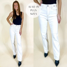 Fearless Mode Last Chance Size 0 & 1 | Judy Blue | Feeling My Best Straight Leg Jeans in Ecru