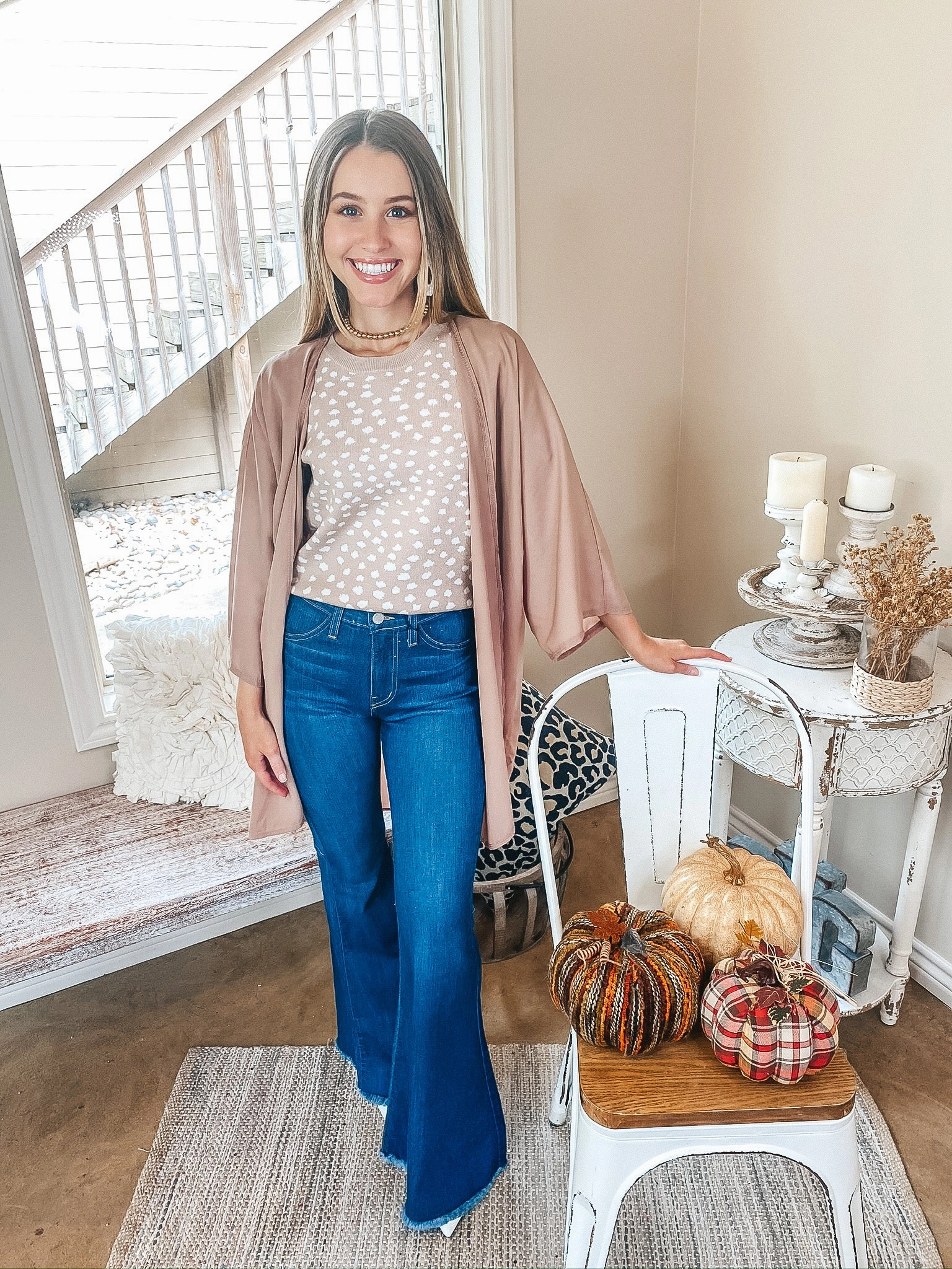 Focus Mood Sun Beam Last Chance Size Small | Like a Melody Solid Sheer Kimono in Mocha