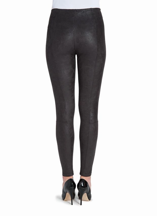 AntiPilling Surface Reinforced Edges Last Chance Size Small | Lysse Premium Buffed Suede Leggings in Black