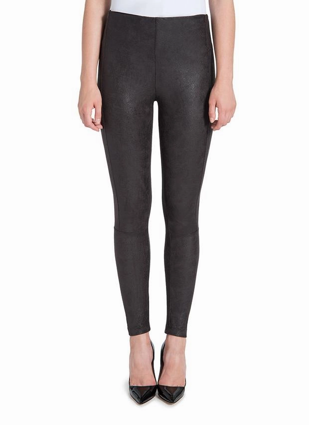 Last Chance Size Small | Lysse Premium Buffed Suede Leggings in Black Casual Footwear Cool Sweater