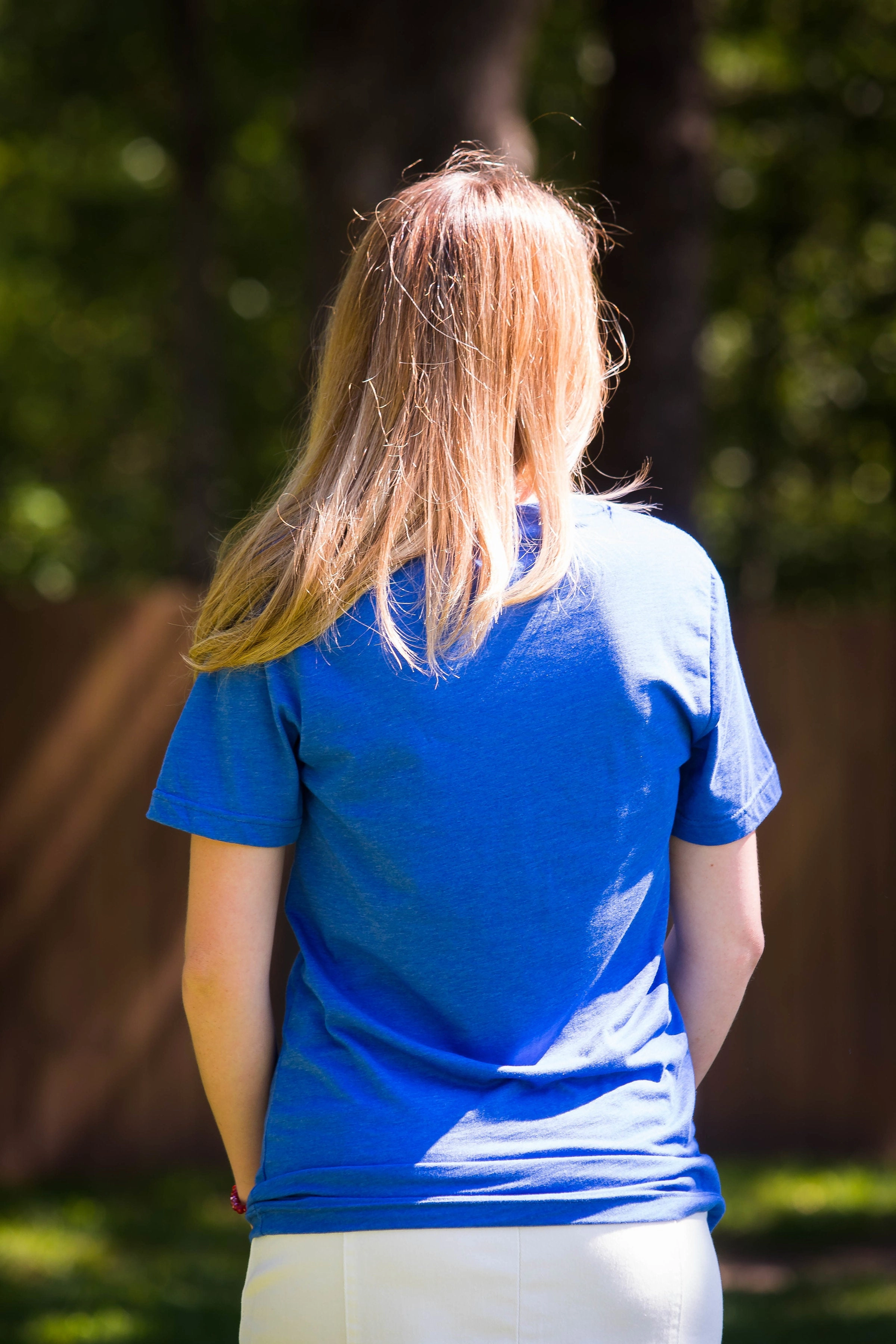 Stretchable Collar Band GarmentDyedTexture Last Chance Size Small | My Home Sweet Home Short Sleeve Tee Shirt in Blue