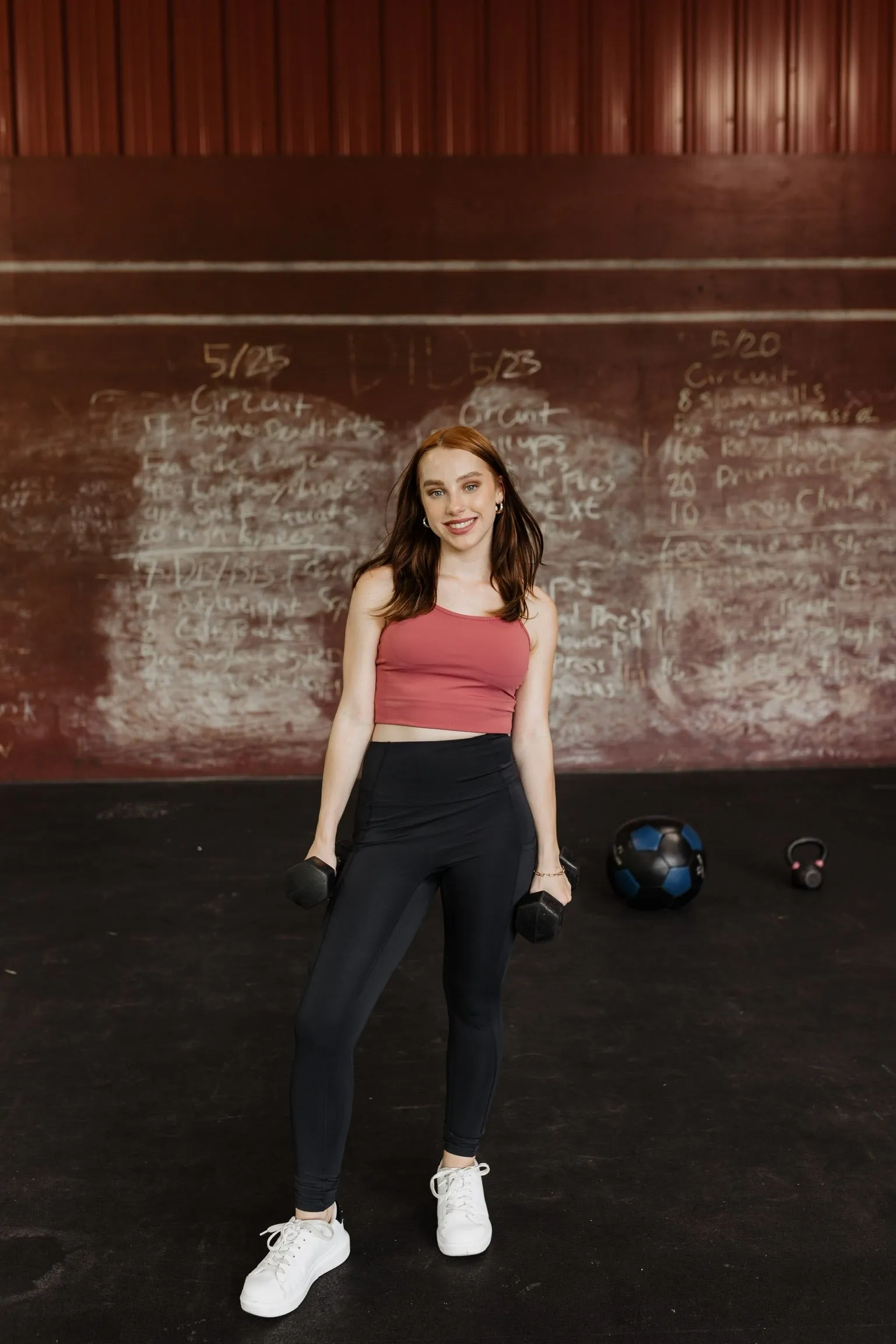 Flatlock Seam Thermal Insulation Tech Lit & Fit Spaghetti Strap Sports Bra in Marsala Red