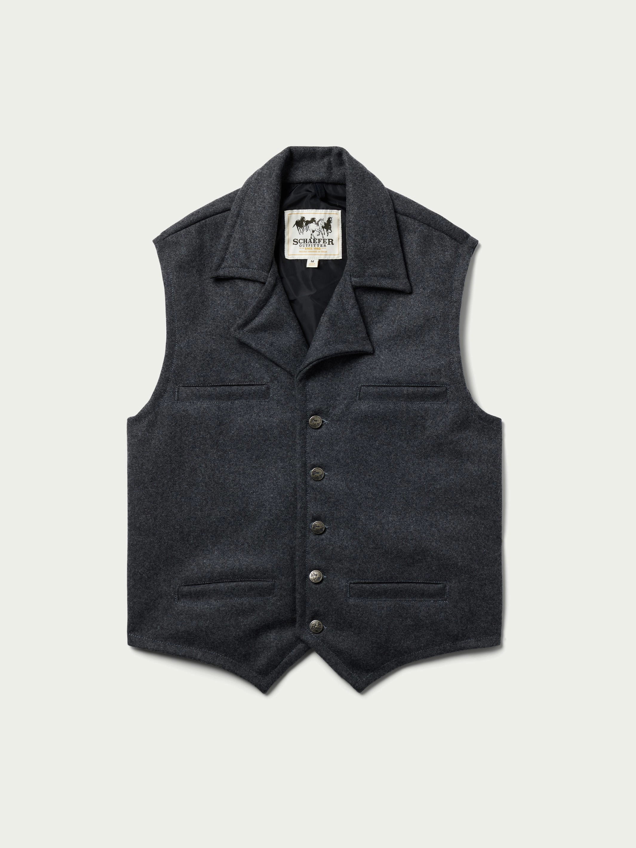 Weatherproof Zipper Airflow Optimization Cattle Baron Wool Vest
