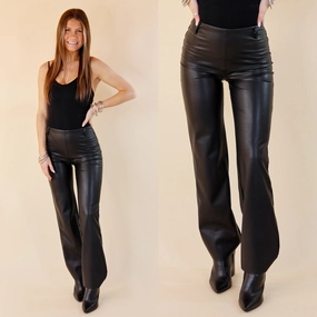 Utility Jacket Elastic cuffs Lyss?? | Amara Straight Flare Pants in Black