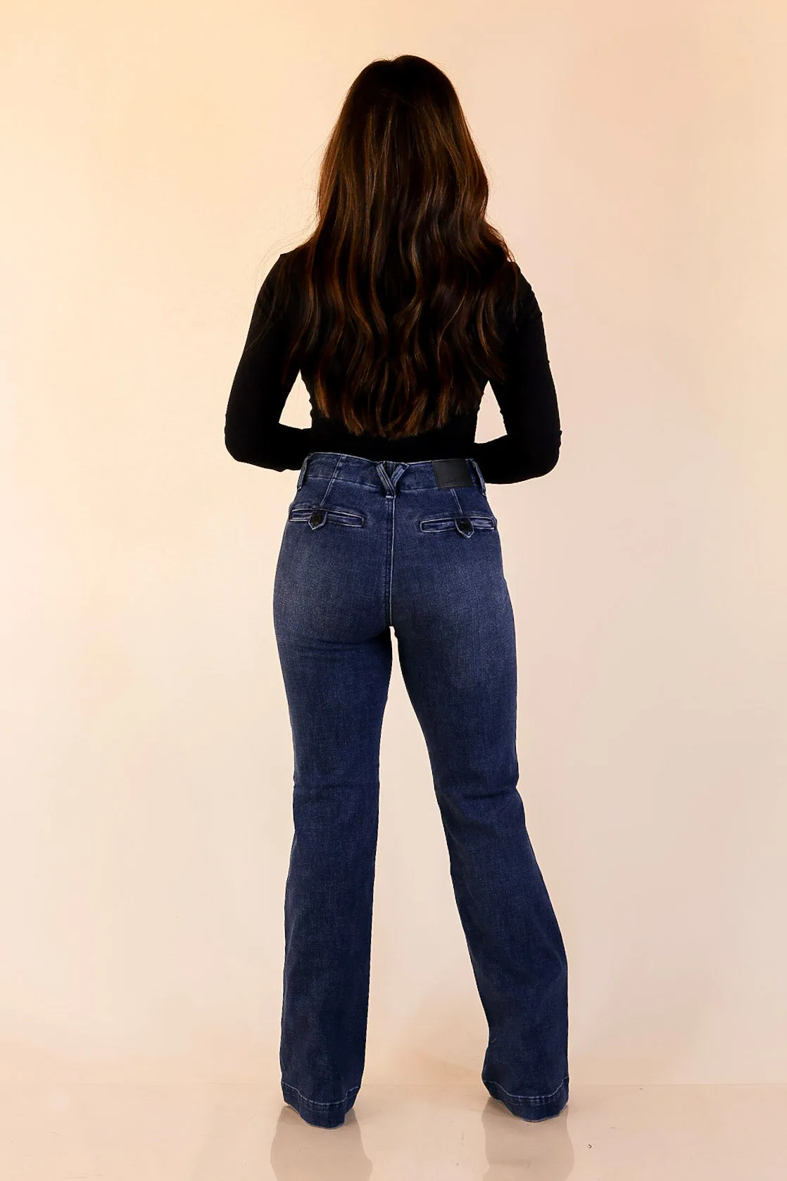 Green Soul Judy Blue | Finest Fit Bootcut Trouser Jean in Dark Wash