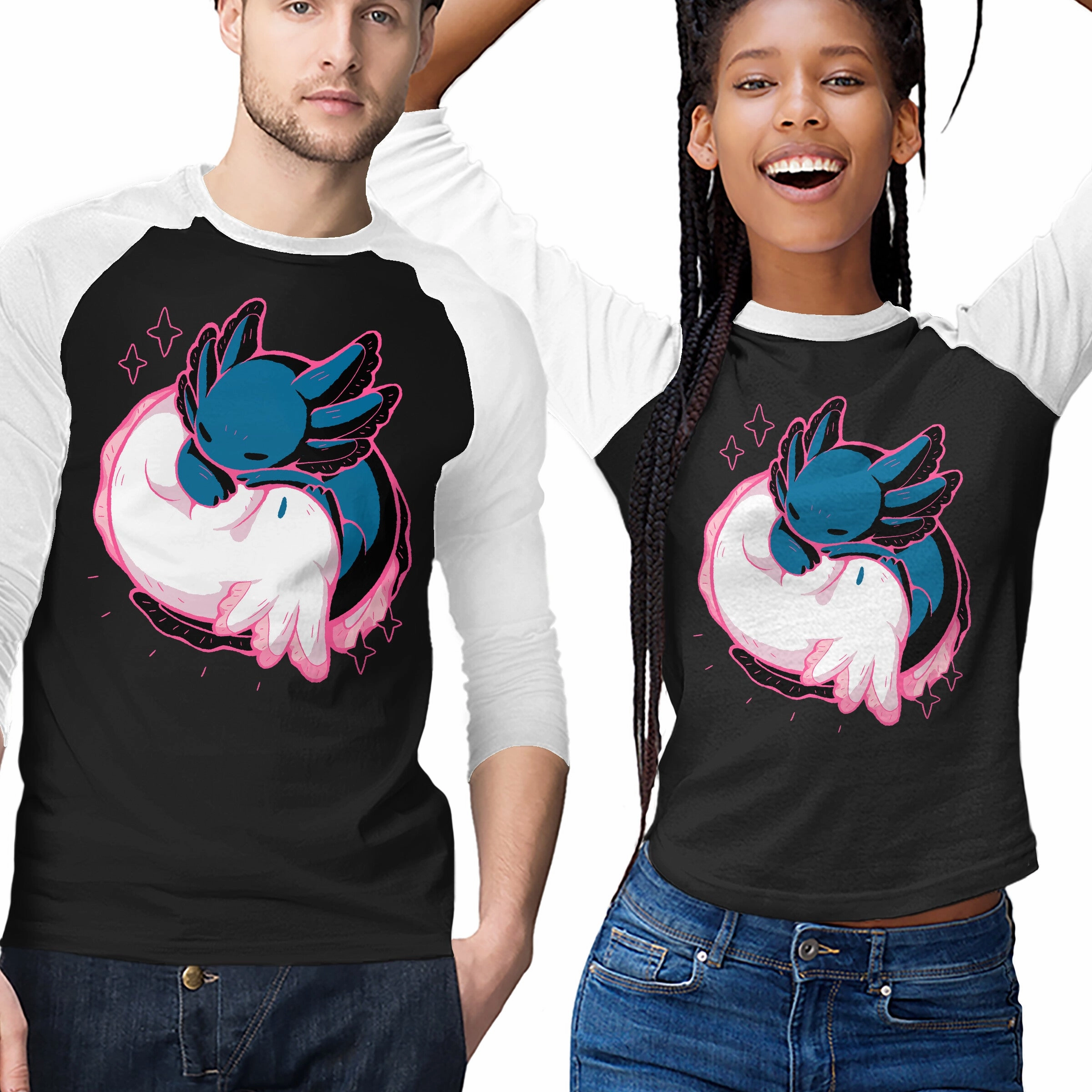 Versatile Look Axolotl Yin Yang