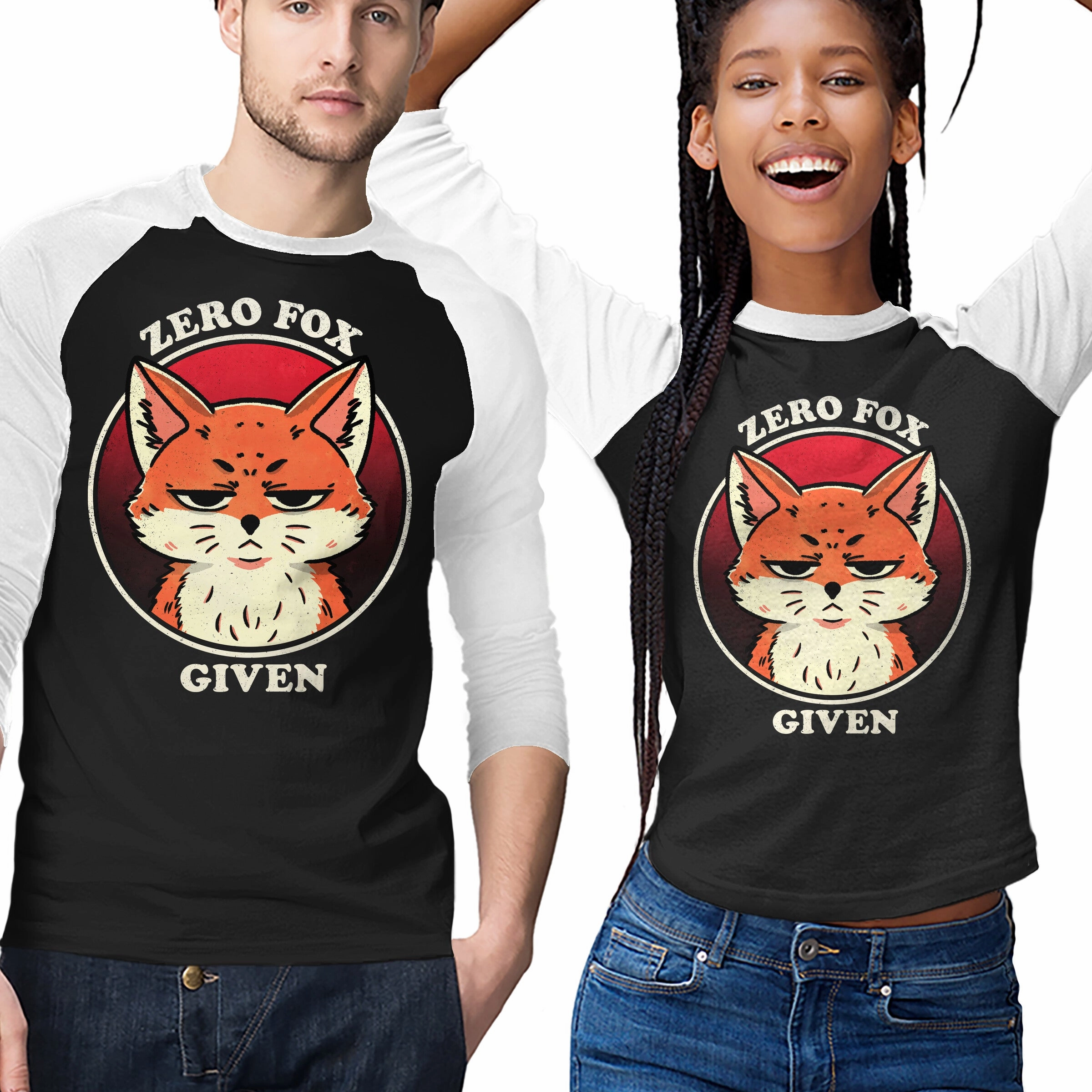 Do Not Give A Fox Foam Print Detail Layered Neckline