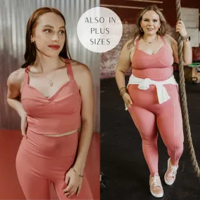 Always RXing Adjustable Strap Tank Top Sports Bra in Mauve Pink TailoredCut UltraLightweight