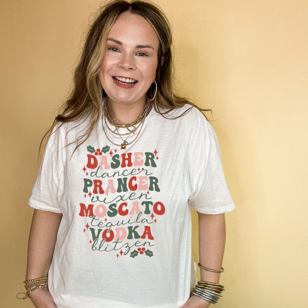 Online Exclusive | Reindeer Refreshments Graphic Tee in Multiple Color Options Everyday Fashion Look