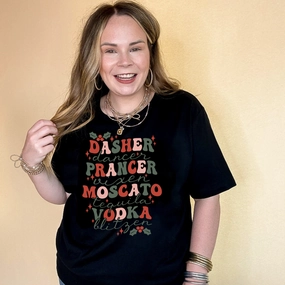 Online Exclusive | Reindeer Refreshments Graphic Tee in Multiple Color Options Comfortable And Trendy Non Iron Finish