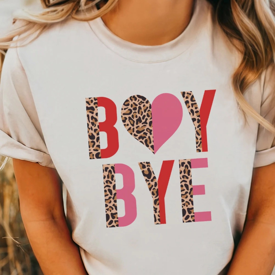 Online Exclusive | Boy Bye Cheetah and Color Block Graphic Tee in Cream Bright and Bold