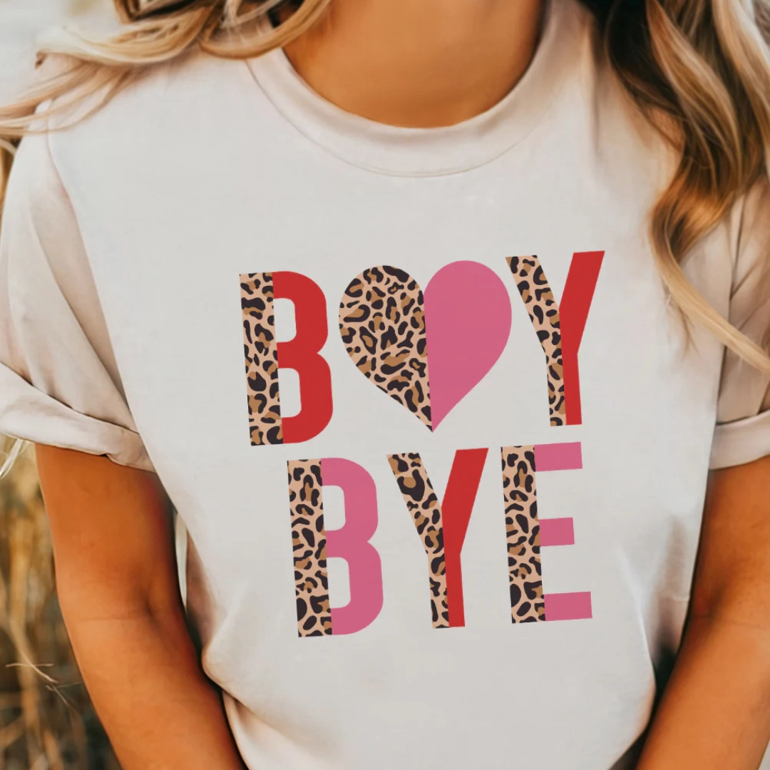 sporty wear Scoop neck femininity Online Exclusive | Boy Bye Cheetah and Color Block Graphic Tee in Cream