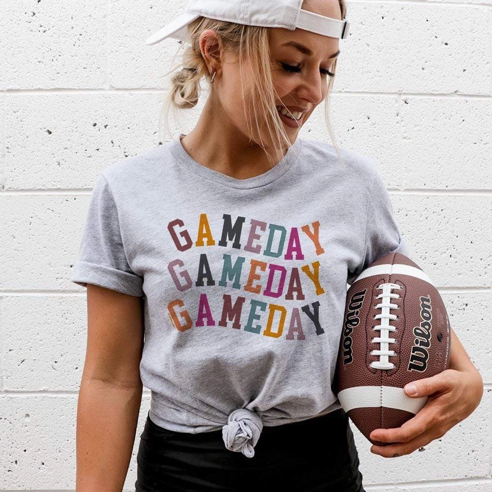 SeamFreeEngineering QuickDryingTech Online Exclusive | Gameday Gameday Gameday Graphic Tee in Gray
